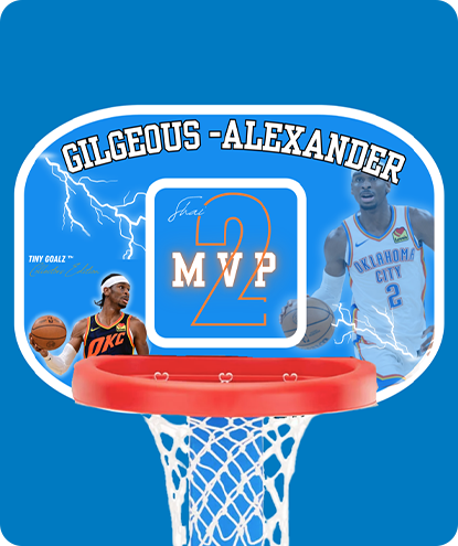 Tiny Goalz 1 personalized basketball hoop