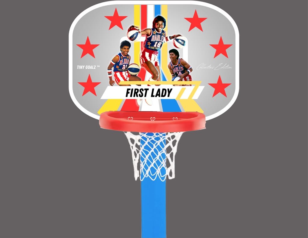 Lynette Woodard Sample personalized basketball hoop