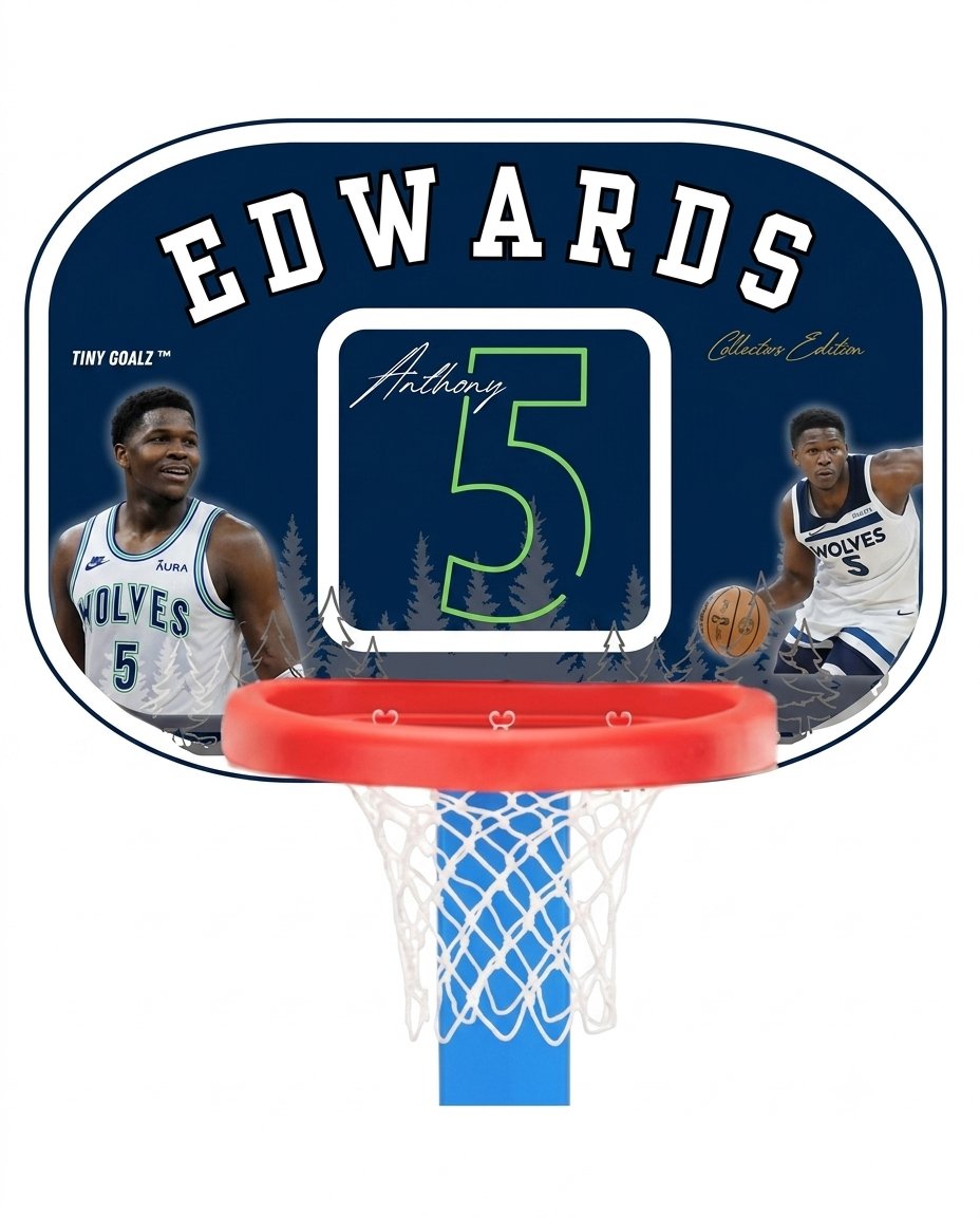 Anthony Edwards Sample personalized basketball hoop