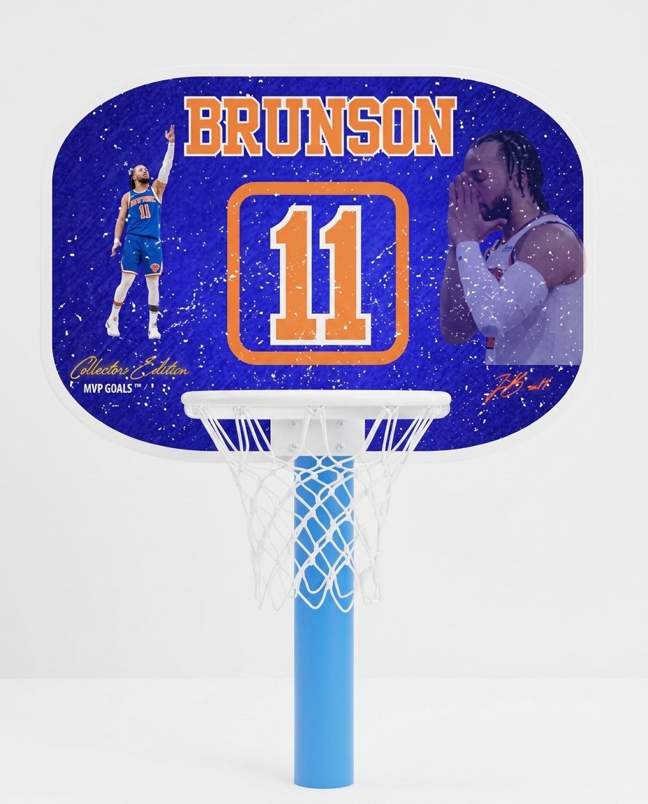 Jalen Brunson Sample personalized basketball hoop