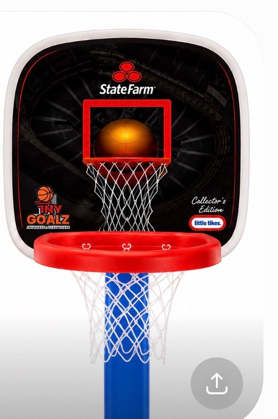 Statefarm Sample personalized basketball hoop