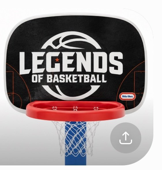 Legends Sample personalized basketball hoop