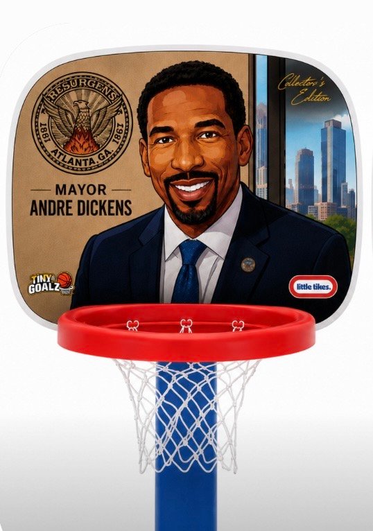 Atlanta Sample personalized basketball hoop