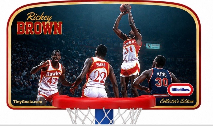 Rickey Brown Sample personalized basketball hoop