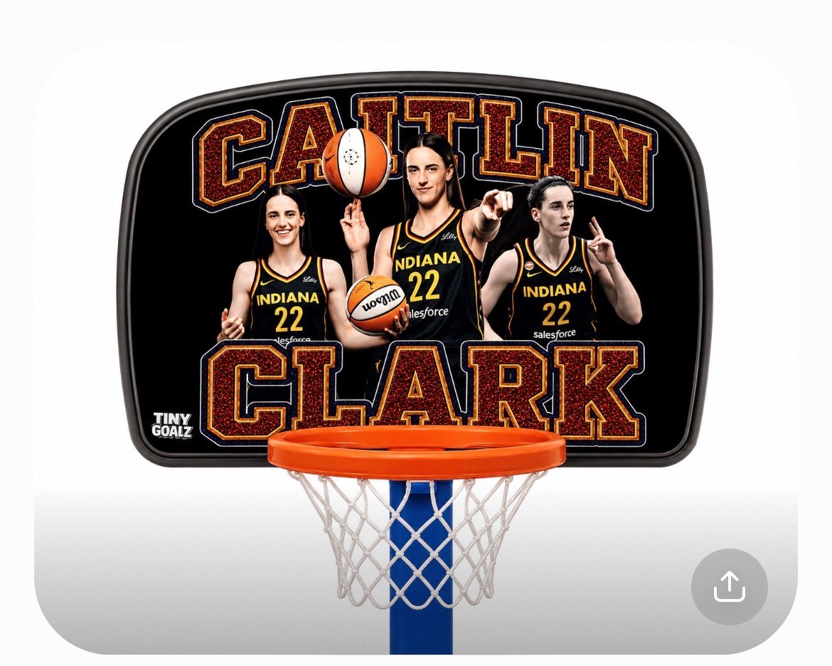 Caitlin Clark Sample personalized basketball hoop